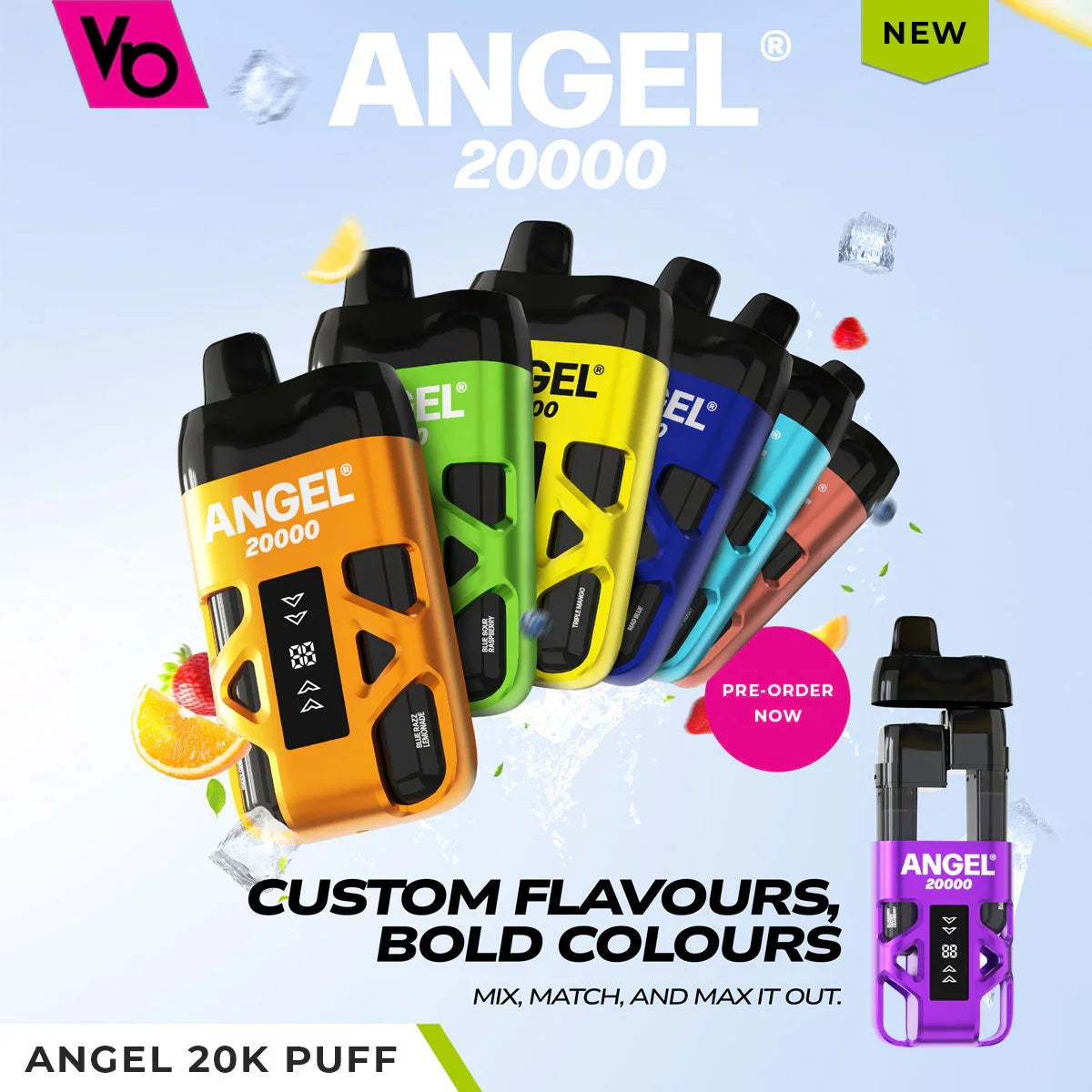 angel vape 20000 refill Vapes Bars Angel 20K Prefilled Pod Kit | 20000 Puffs Dual System main image 0