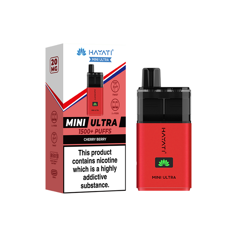 Hayati Mini Ultra 1500+ Puffs Kit Compliant Post June 1st