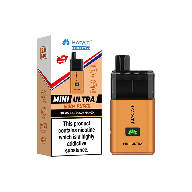 Hayati Mini Ultra 1500+ Puffs Kit Compliant Post June 1st