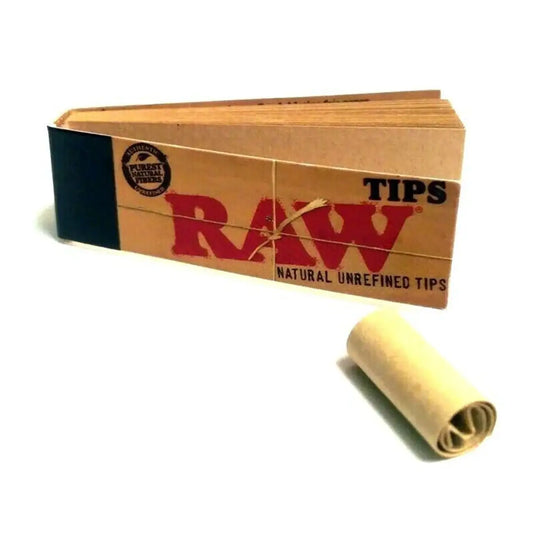 Raw Tips 50pk Natural Unrefined Tips REGULAR