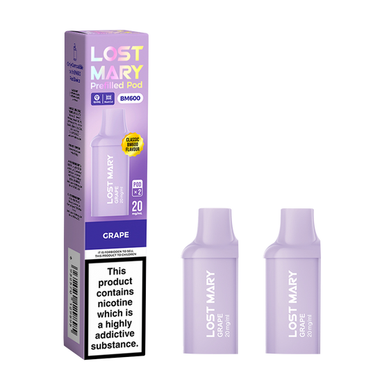 Lost Mary BM600 Prefilled Vape Pods 20mg - 2PK