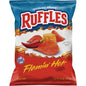 RUFFLES FLAMING HOT FLA POTATO CHIPS 6.5OZ [15pcs]