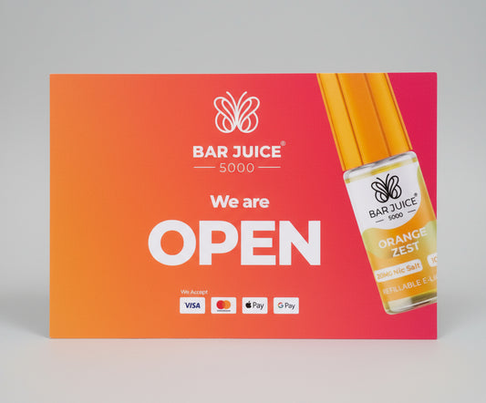 Bar juice Open & Closed Sign