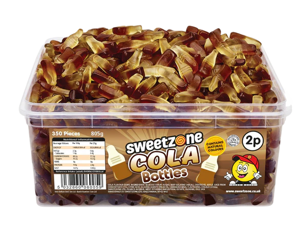Sweetzone 2p Bottles Candies [6x805g] Tubs
