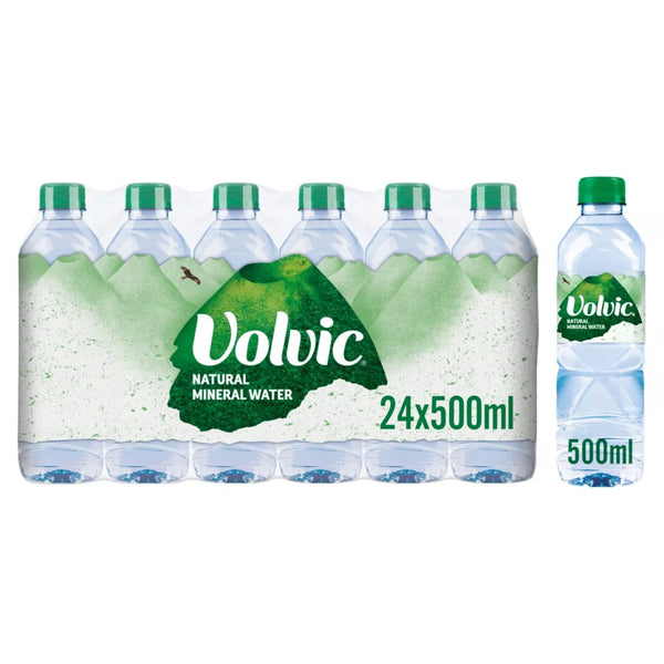 Volvic Natural Mineral Water 24x500ml