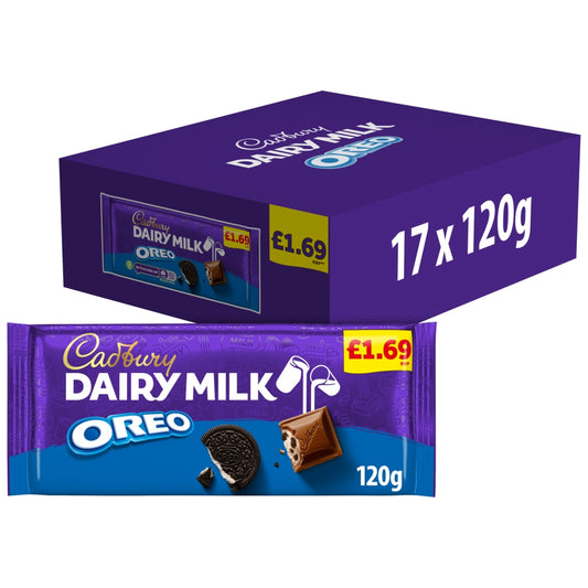 CADBURY DAIRY MILK OREO BAR 17x120G