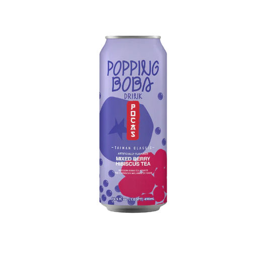 POCAS POPPING BOBA MIXED BERRY HIBISCUS 24x490ml