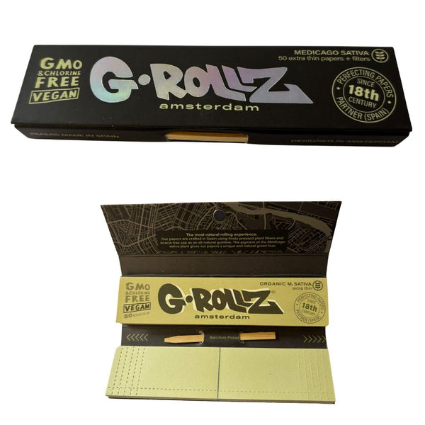 G.ROLLZ - Medicago Sativa VALUE PACK - K/S Xtra Thin + Tips - 24 Pack