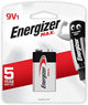 Energizer E300127700 9V 1pk Alkaline Power