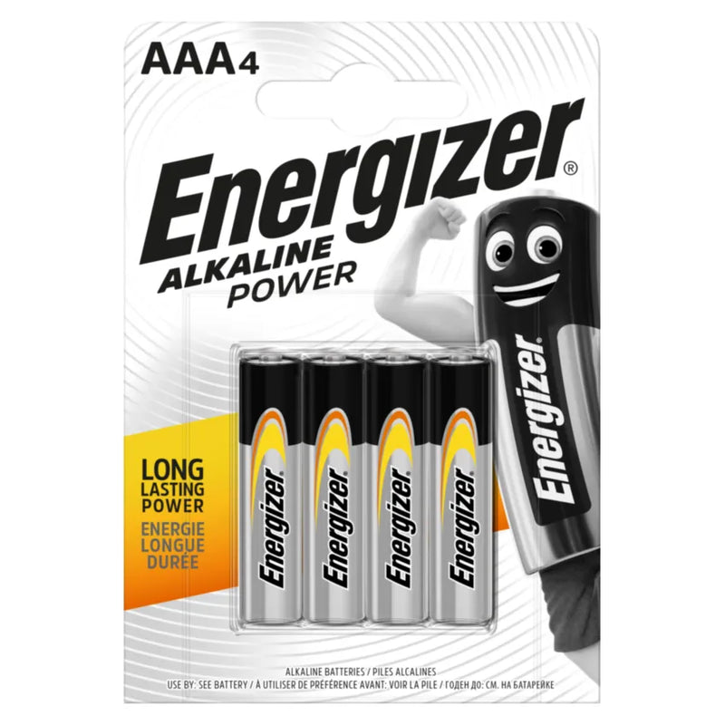 Energizer E300132610 AAA 4pk E92 Alkaline Power