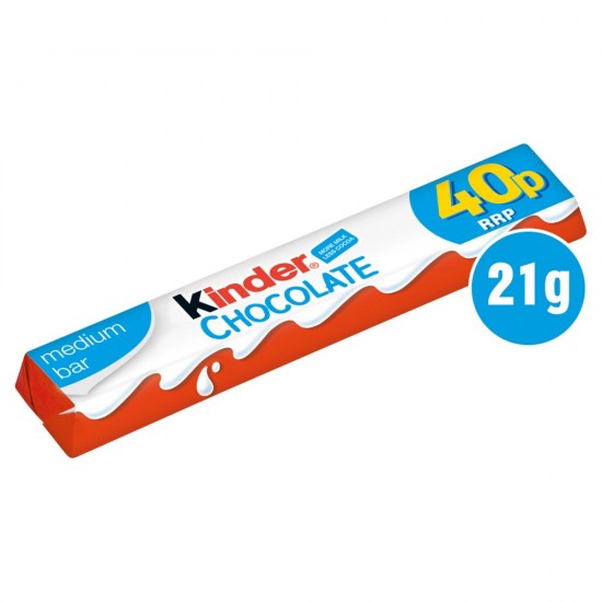 Kinder Chocolate Medium Bars 21g