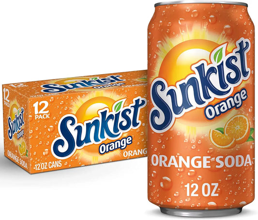 Sunkist Drinks 12 fl oz cans 355ML [12 pack]