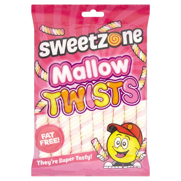Sweetzone Mallow Twists Candies [12x160g] Bags