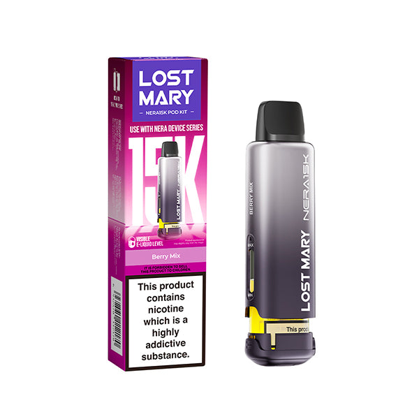 Lost Mary Nera 15K 20mg Prefilled Pods Compliant Post June 1st