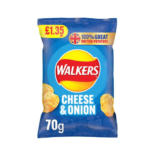 Walkers Cheese & Onion 18x70g