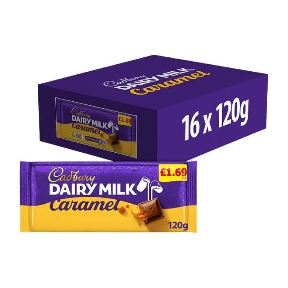 CADBURY DAIRY MILK CARAMEL BAR [16x120G]