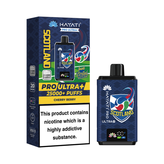 Hayati Pro Ultra+ 25K World Cup Edition - Scotland Vape Kit 20mg