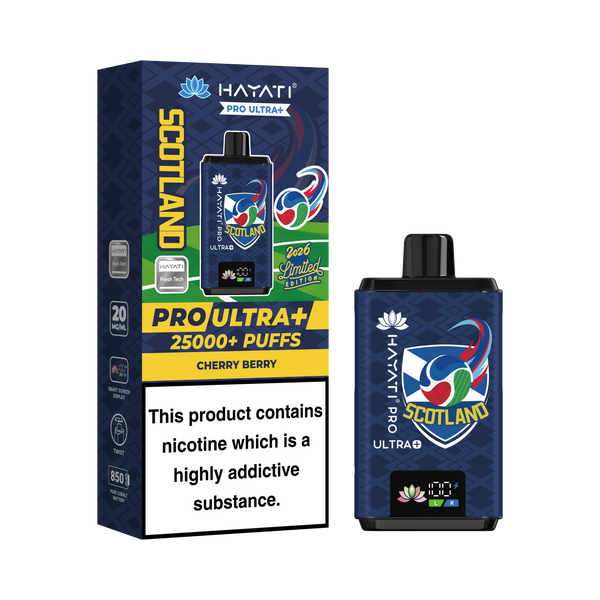 Hayati Pro Ultra+ 25K World Cup Edition - Scotland Vape Kit 20mg