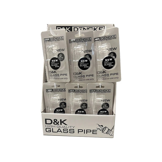 D&K Dengke Smoking Pipe DK8581 24 pack [Glass Pipe] RRP £2.99
