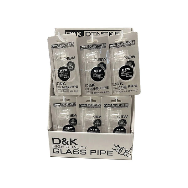 D&K Dengke Smoking Pipe DK8581 24 pack [Glass Pipe] RRP £2.99