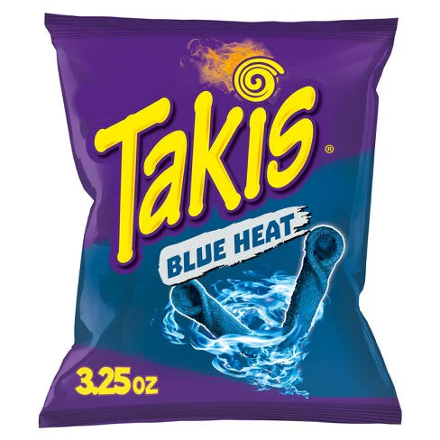 TAKIS BLUE HEAT CORN CHIPS 20X 3.25OZ