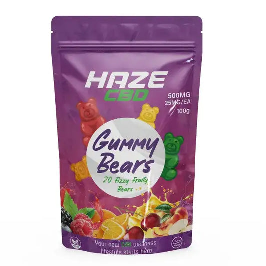 Haze CBD Gummies 500MG and 1000MG (0% THC)