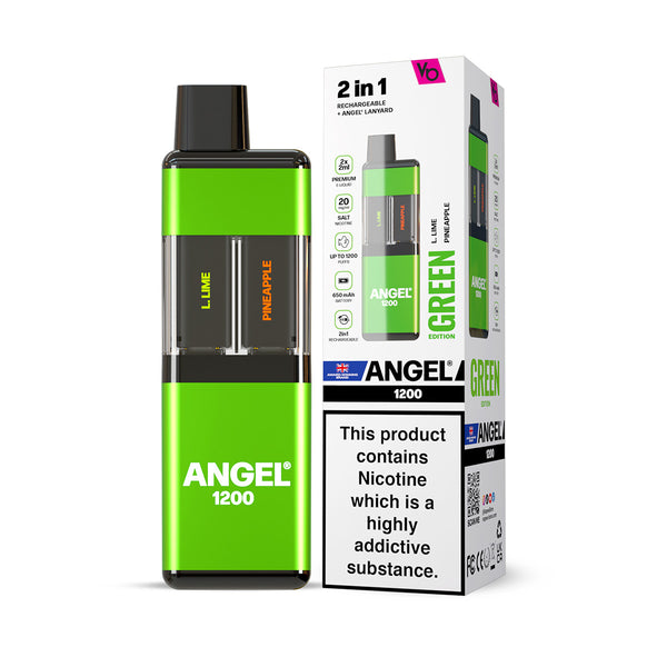 Angel 1200 2 in 1 Prefilled Pod Kit Reusable Compliant Post June 1st