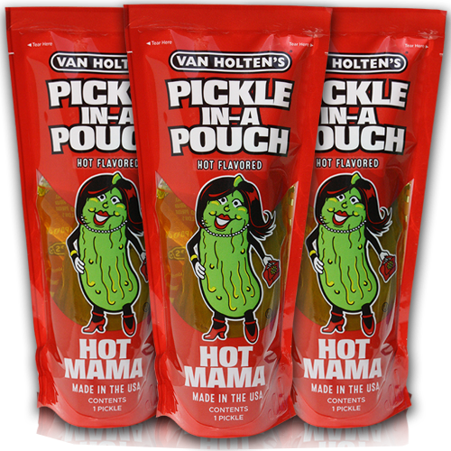 PRINGLE HOT MAMA  - PICKLE IN A POUCH VAN HOLTENS (12PK)