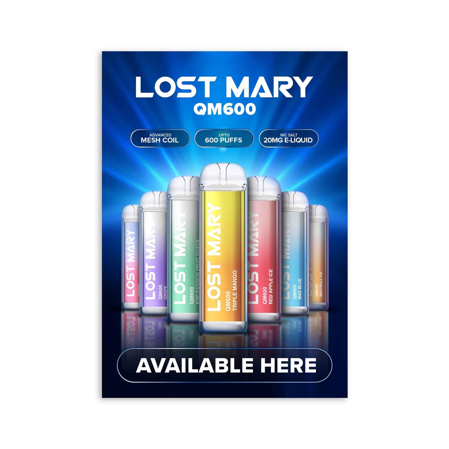 Lost Mary QM600 - POS - Poster (Available Here)