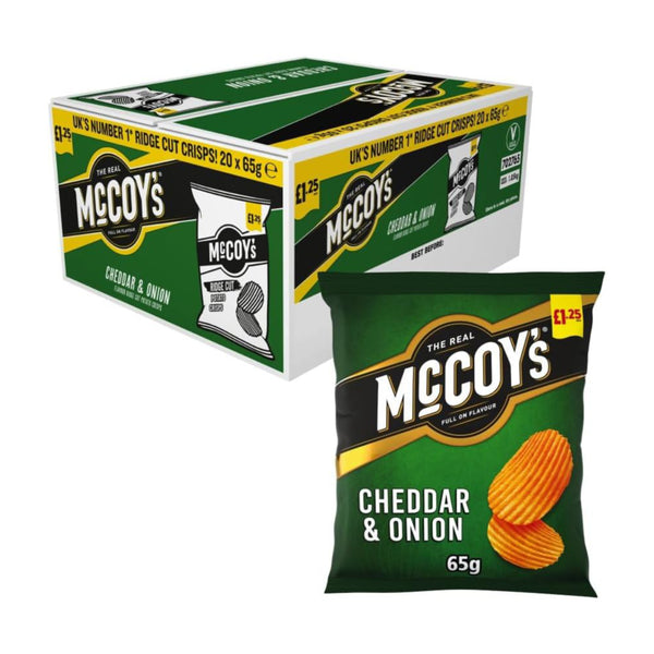 Mccoys Cheddar & Onion 20x65g