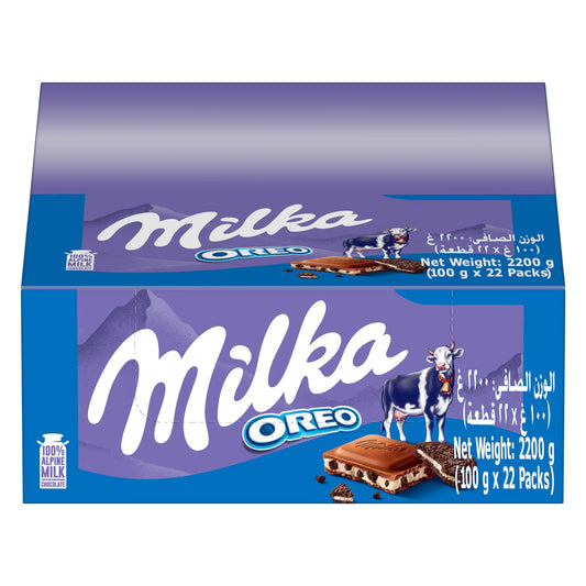 Milka Oreo chocolate bars (22 x 100g)