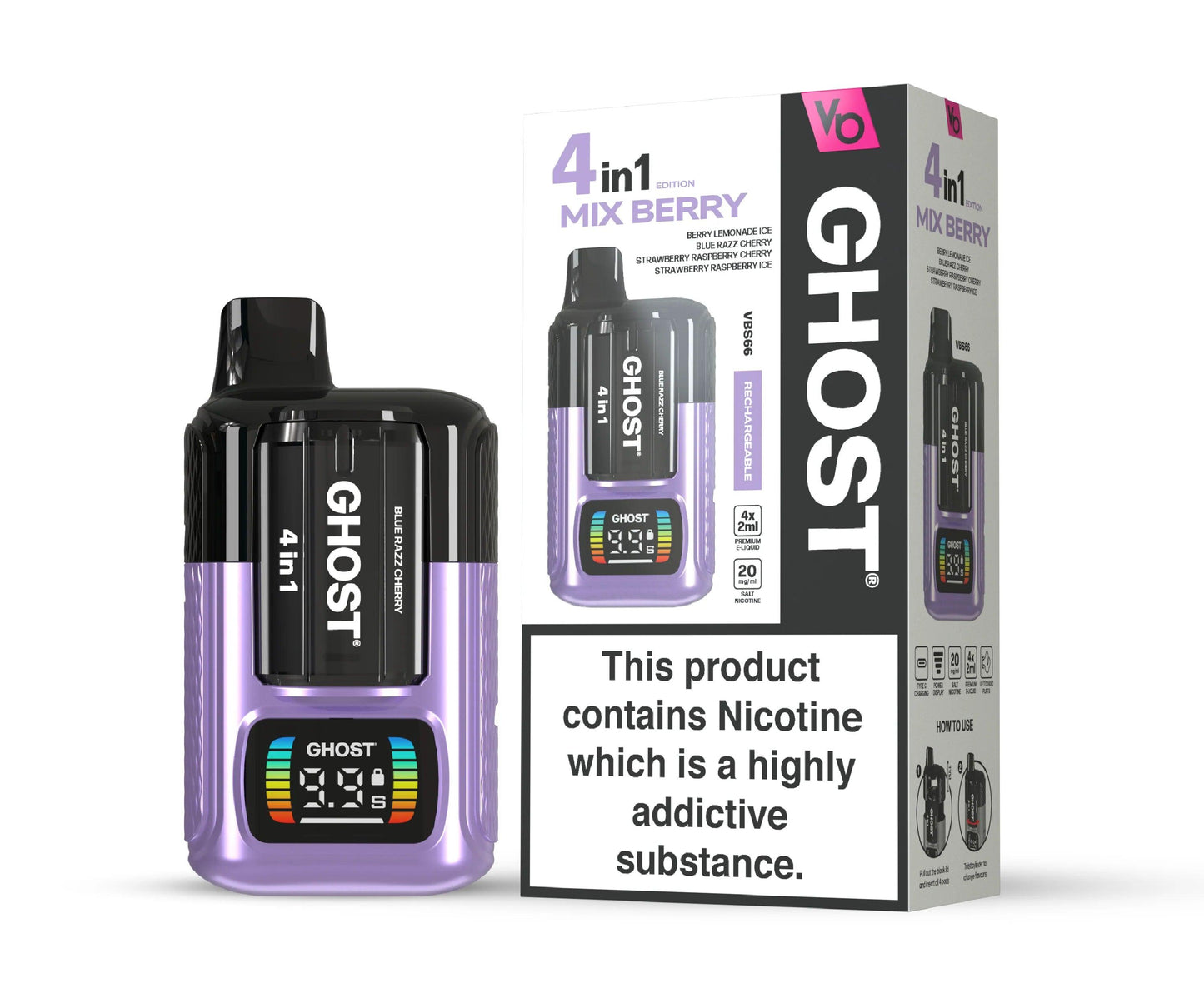 Ghost® 4 in 1 VBS66 Mix Berry Edition