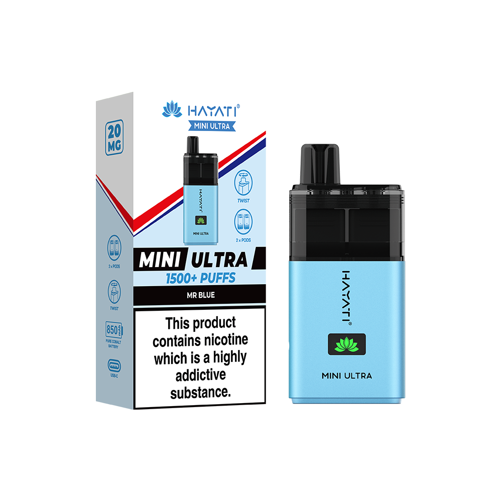 Mr Blue | Hayati Mini Ultra 1500+ Puffs