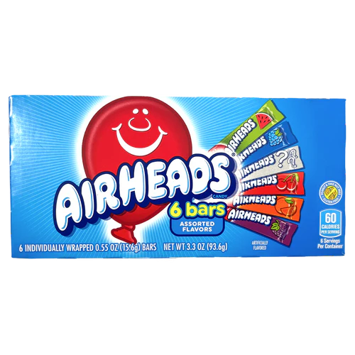 AirHeads Candy Bars Theatre Box 93.6g [12pcs]