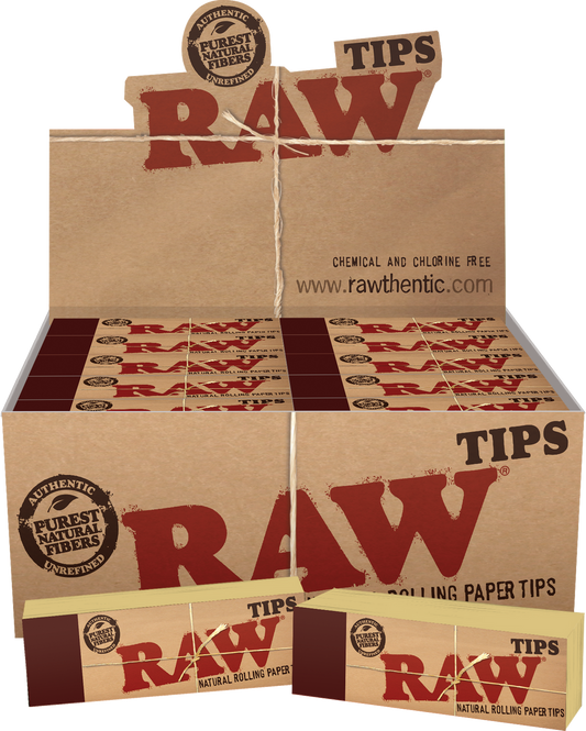 Raw Tips 50pk Natural Unrefined Tips REGULAR