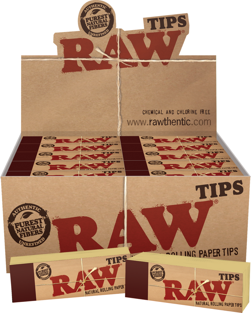 Raw Tips 50pk Natural Unrefined Tips REGULAR