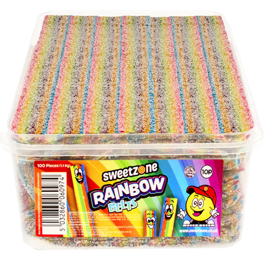 Sweetzone Rainbow Belts 170g