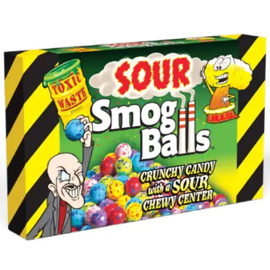 Toxic Waste Sour Smog Balls Theatre Box 85g [12pc]