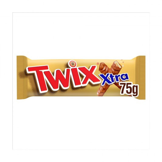 Twix Xtra Milk Chocolate Biscuit Twin Bars 75g