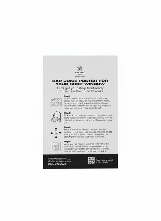 Bar juice window poster Big