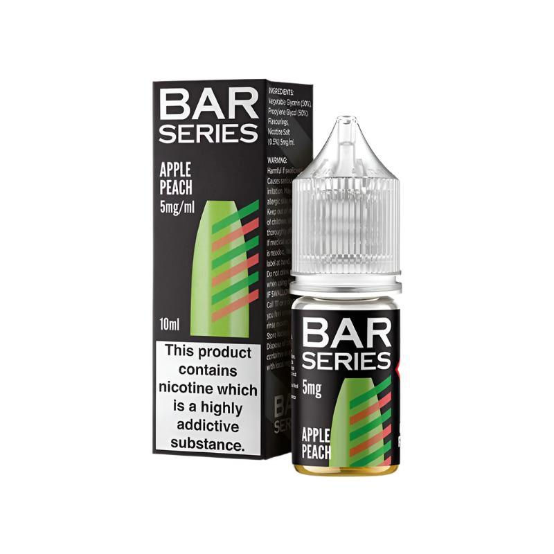 bar series 5mg nic salt apple peach