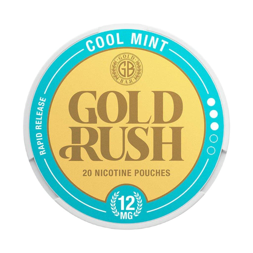 gold bar gold rush nicotine pouches 12mg cool mint