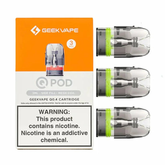 Geek Vape Cartridge 2ML Side Fill Q Pod 3pcs/pack