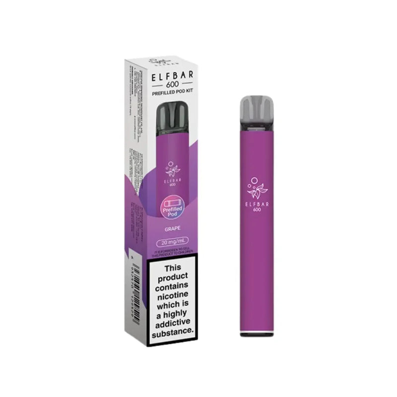 Elf Bar 600 Prefilled Pod Kit Compliant Post June 1st