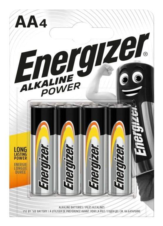 Energizer E300132910 AA 4pcs/pack E91 Alkaline Power