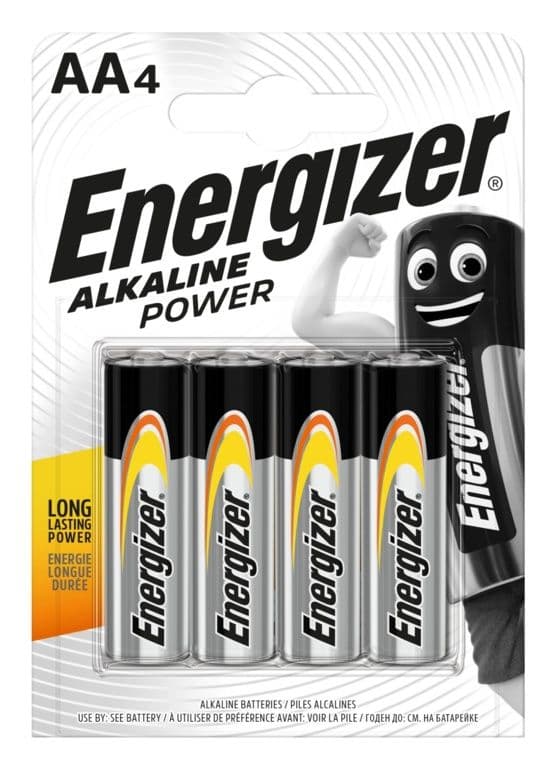 Energizer E300132910 AA 4pk E91 Alkaline Power