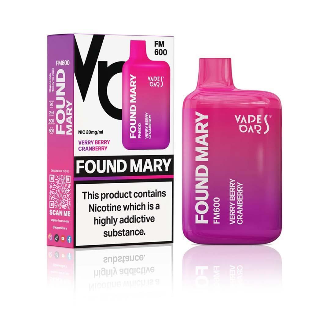 Found Mary FM600 Verry Berry Cranberry - Vape Unit