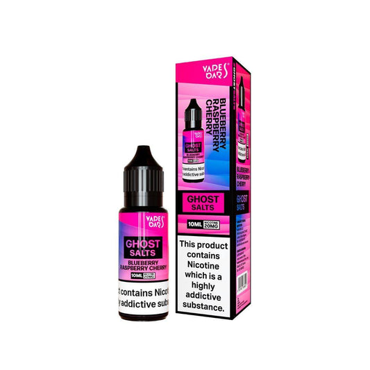 Ghost Salts Blueberry Raspberry Cherry Vapes Bars E-Liquid 10ml - Click & Vape