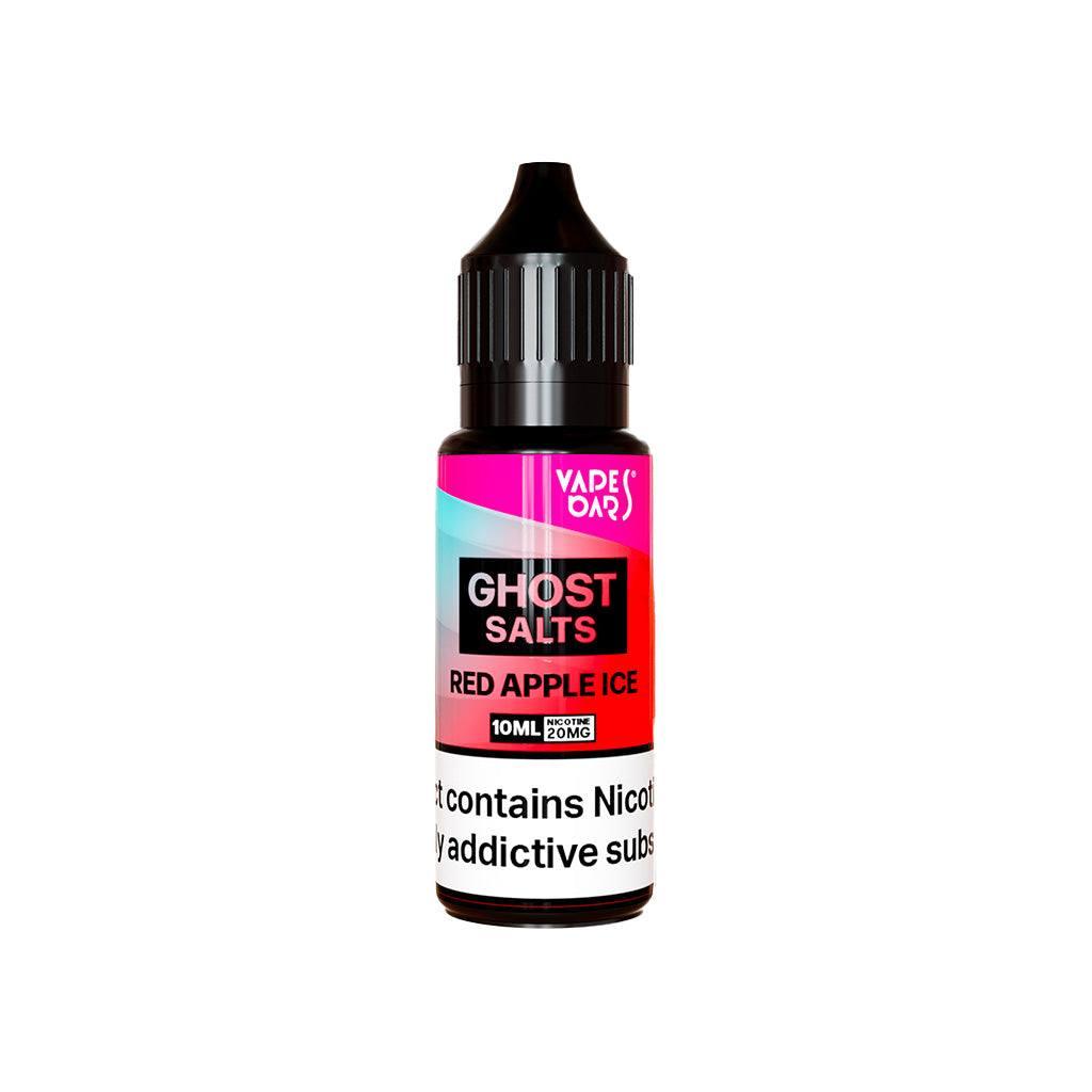 Ghost Salts Red Apple Ice Vapes Bars E-Liquid 10ml - Click & Vape