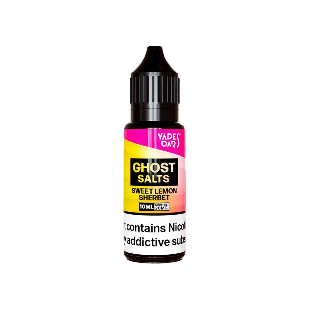 Ghost Salts Sweet Lemon Sherbet Vapes Bars E-Liquid 10ml - Click & Vape